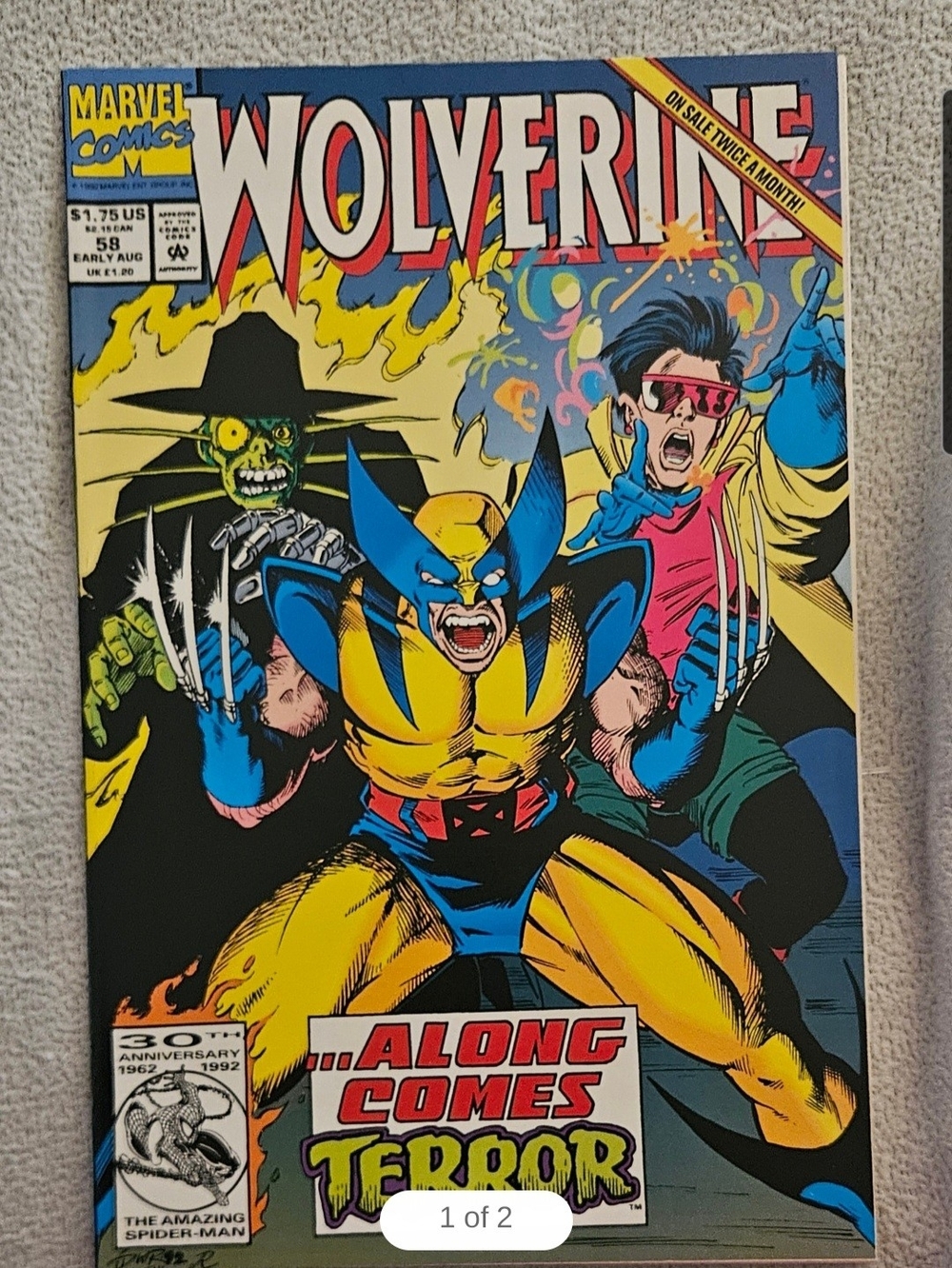 WOLVERINE marvel 1992 #58  Raw Grade 9.6-9.8 C126
